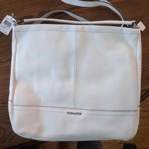 Chalk Colored Coach Purse